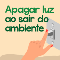 apagar luz ao sair do ambiente